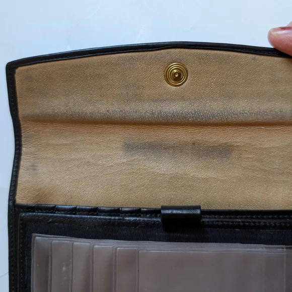 Dooney & Bourke vintage  Black Leather Wallet In VGUC - Picture 7 of 11